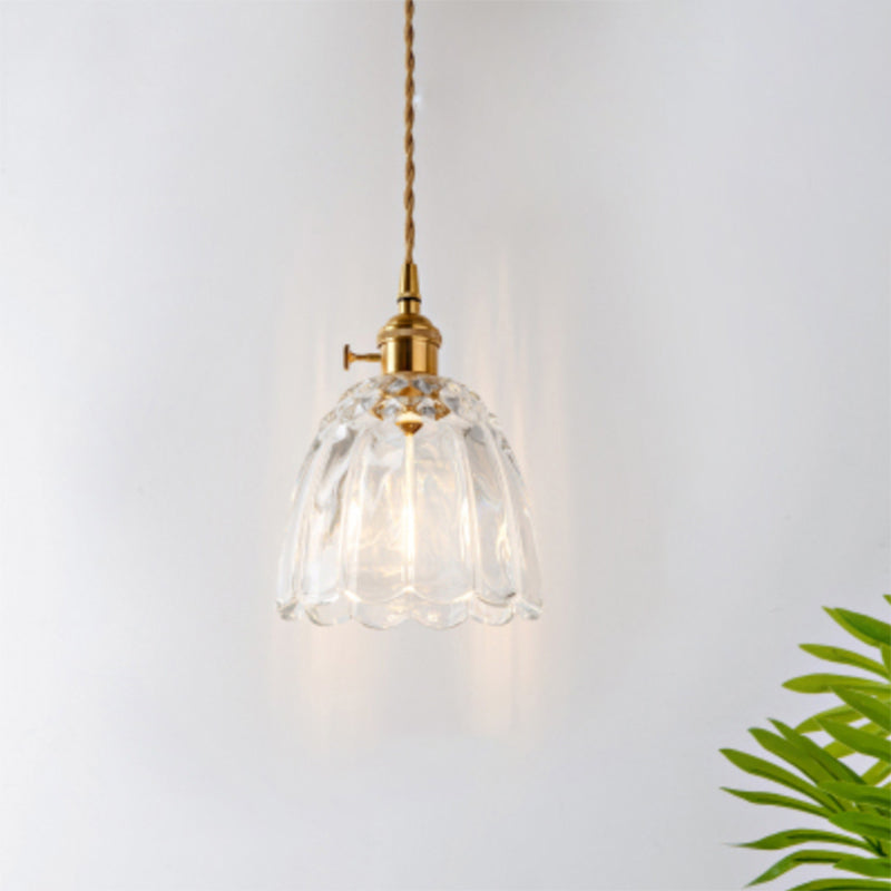 Elegant Glass Ceiling Lamp | CrystalLuxe