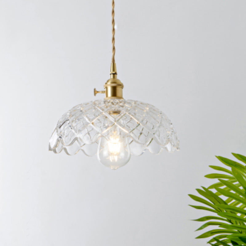 Elegant Glass Ceiling Lamp | CrystalLuxe