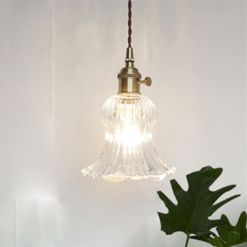 Elegant Glass Ceiling Lamp | CrystalLuxe