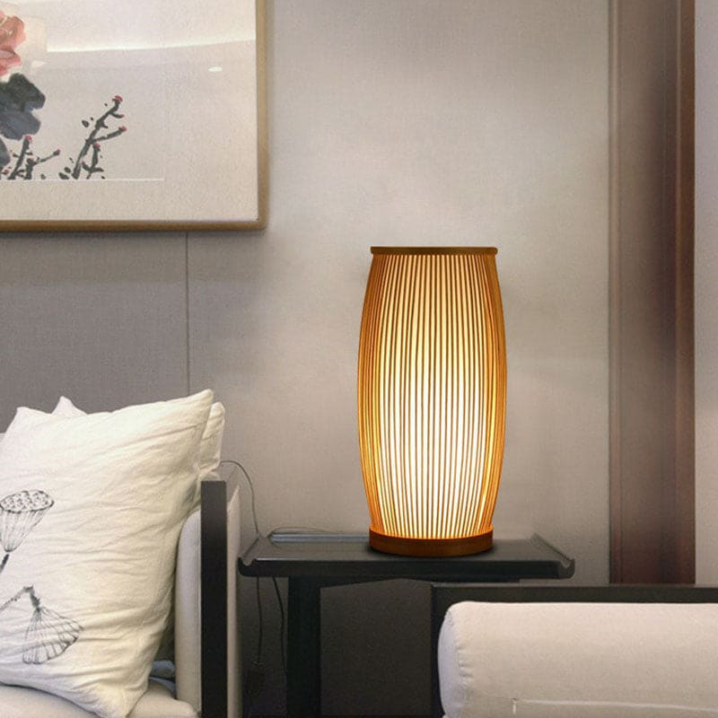 Bambus Bordlampe Natlampe | BambooBeam