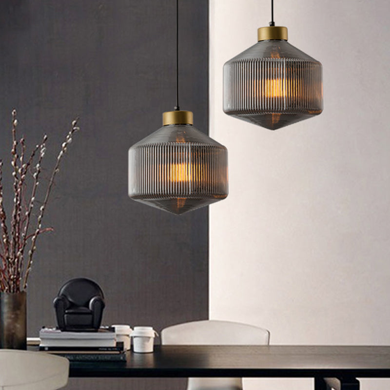 Modern drum ceiling lamp in frosted glass | DrumGlow