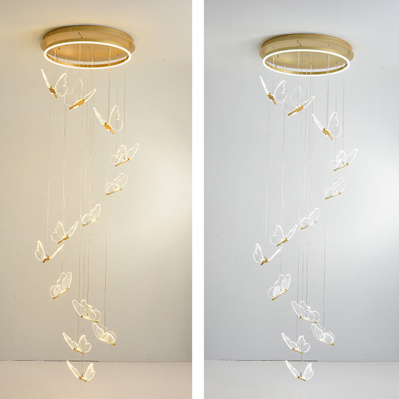 Elegant Spiral-shaped LED Hanging Lamp | SpiralGlow