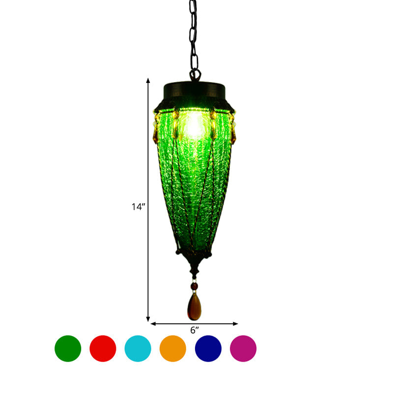 Colorful Art Deco Hanging Lamp | DecoAura