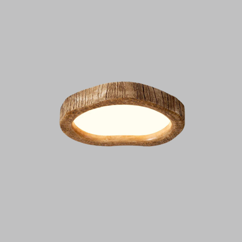 Natural Wood Ceiling Lamp | TimberGlow