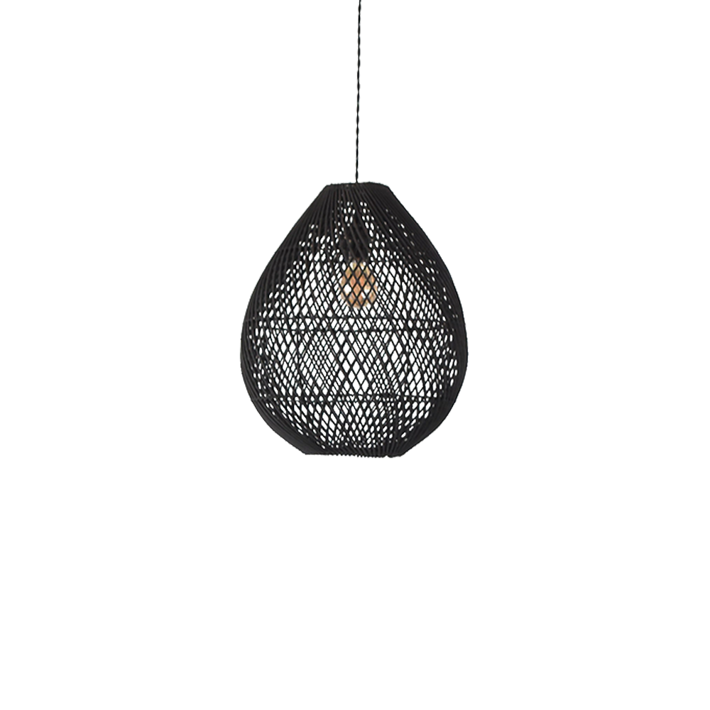 Handgefertigte Boheme Rattan Deckenlampe | RattanLuxe