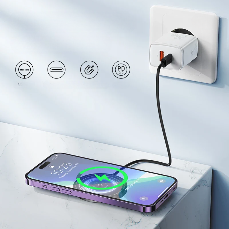 Powerful - Magnetic Qi 15W Charger for iPhone Mini