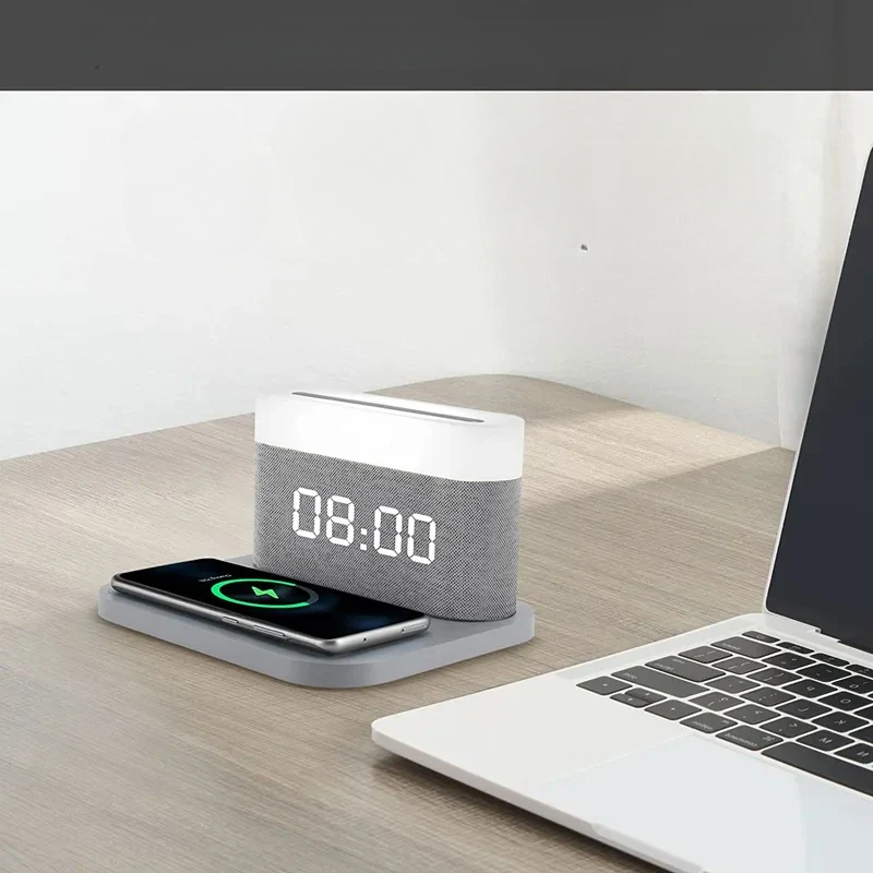 Versatile - 15W Charging Station with Luminous Alarm Clock