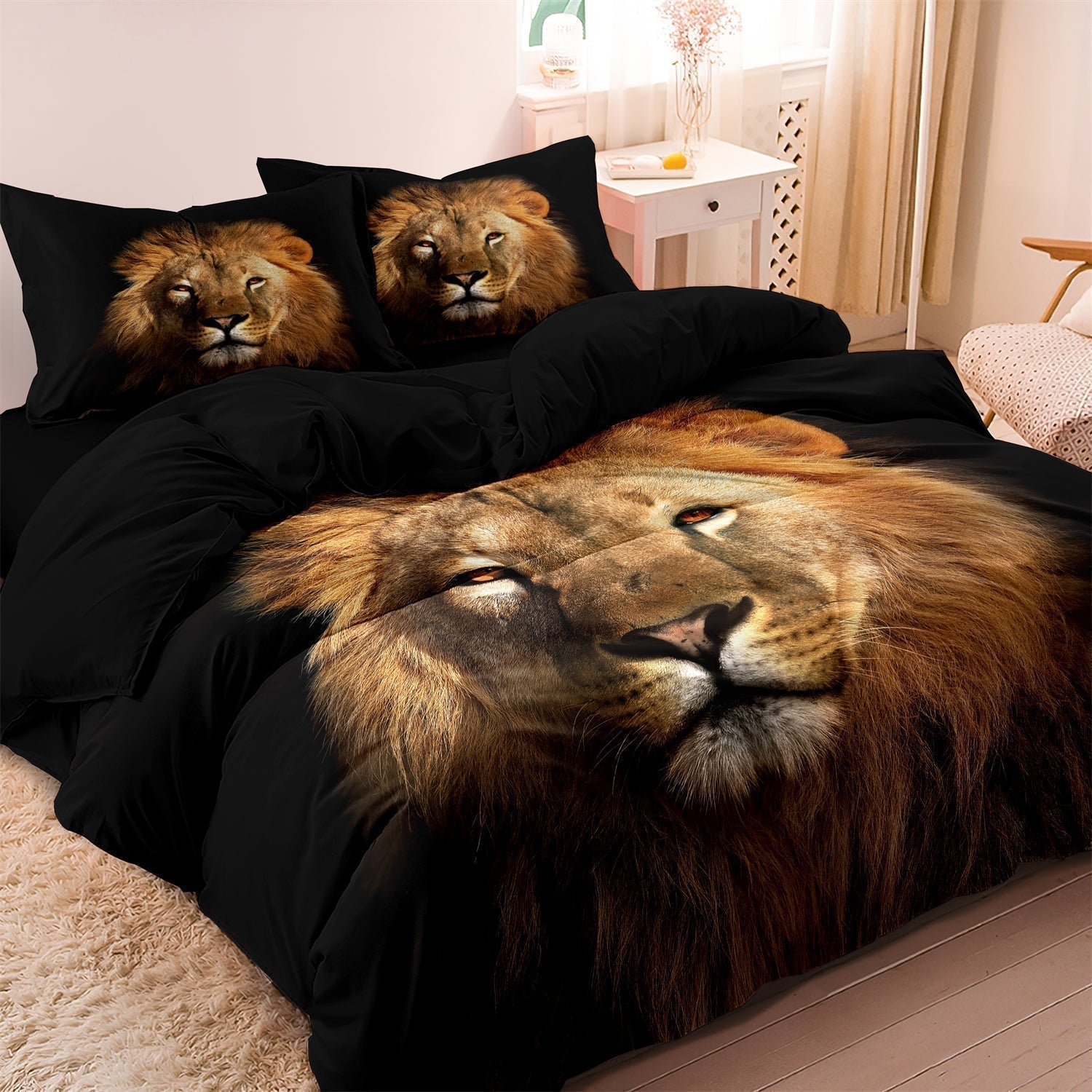 Duvet cover with African Lion print | LionPride