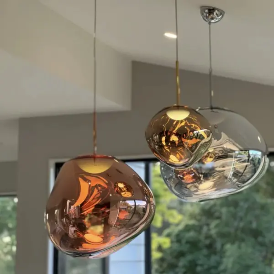 Amber Orb Hanglamp | LuxeGlow