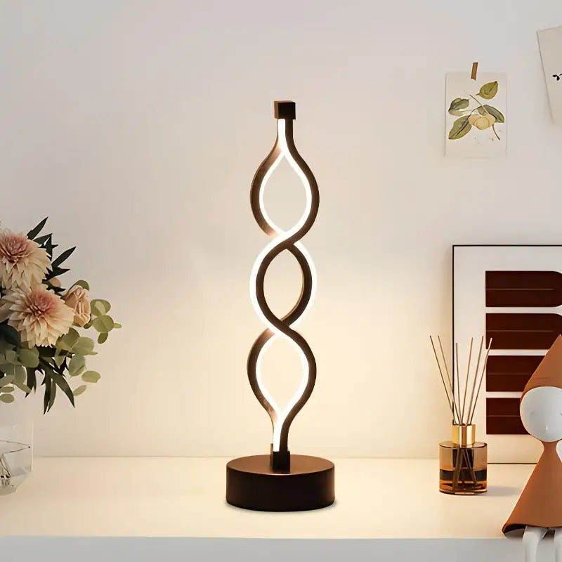 Kreativ & Elegant Spiral Bordlampe | SpiralGlow