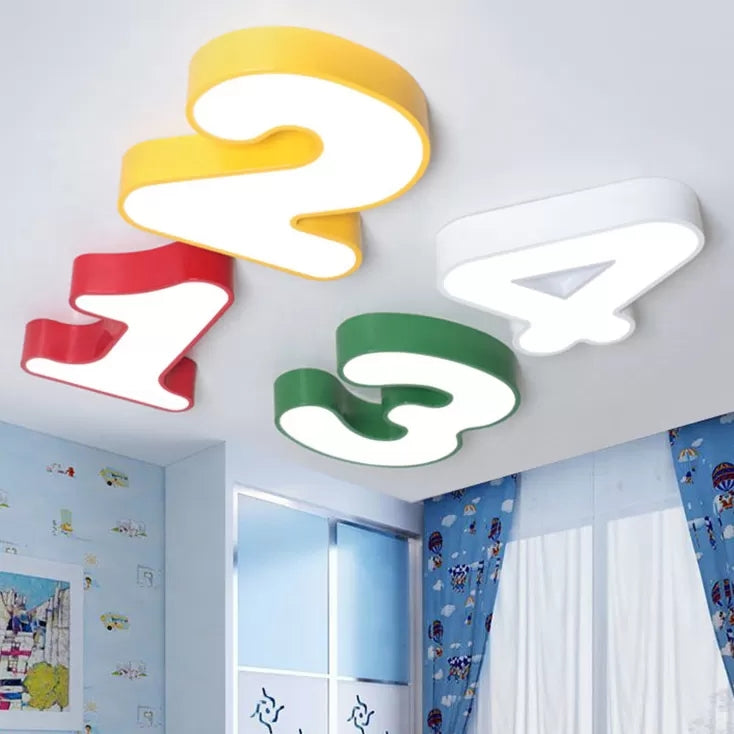 Colorful Number Ceiling Lamp | ColorNums