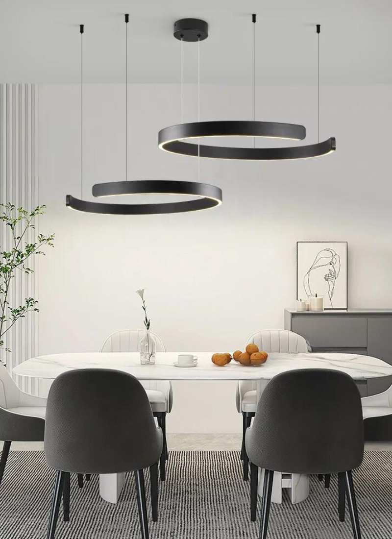 NordLys – Round LED chandelier for the living room