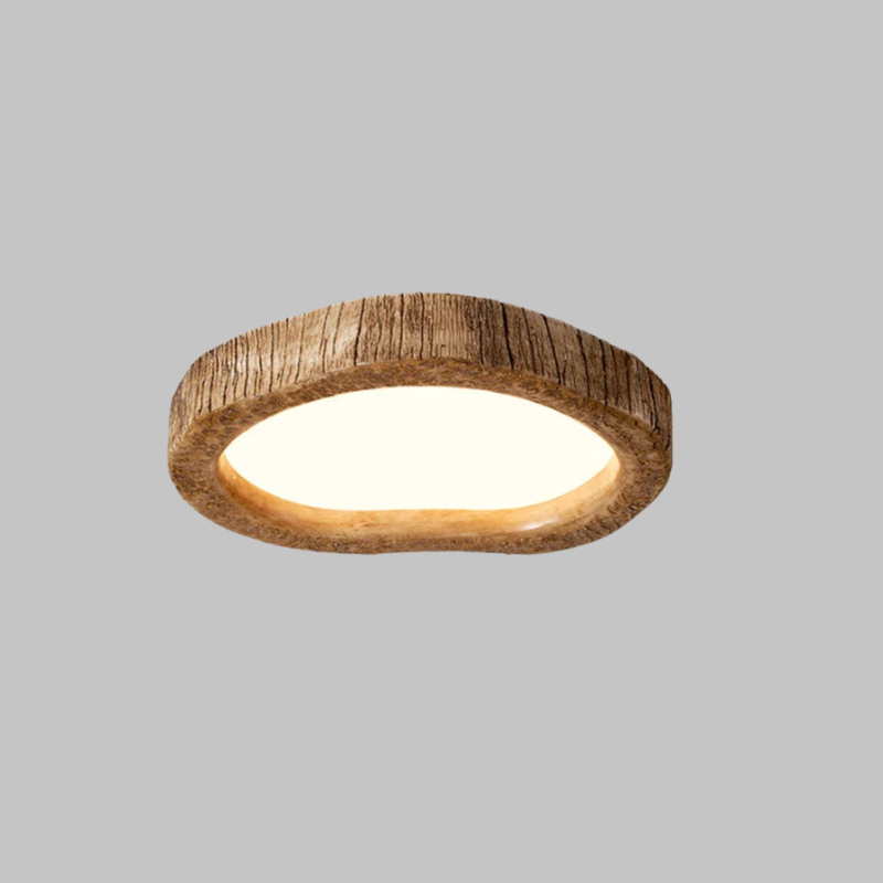 Natural Wood Ceiling Lamp | TimberGlow