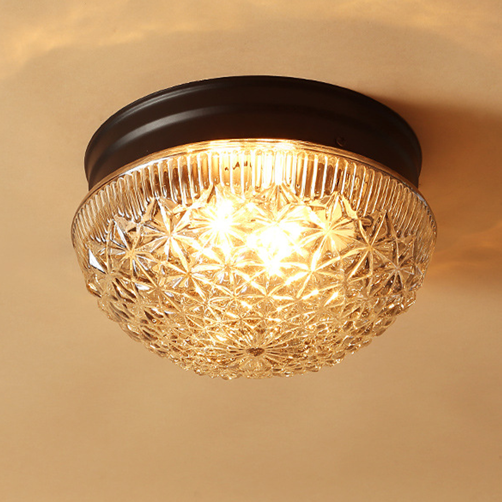 Stylish glass panel ceiling lamp | ClearLuxe