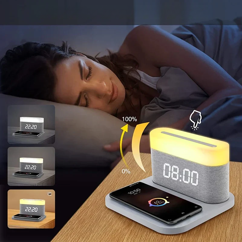 Versatile - 15W Charging Station with Luminous Alarm Clock