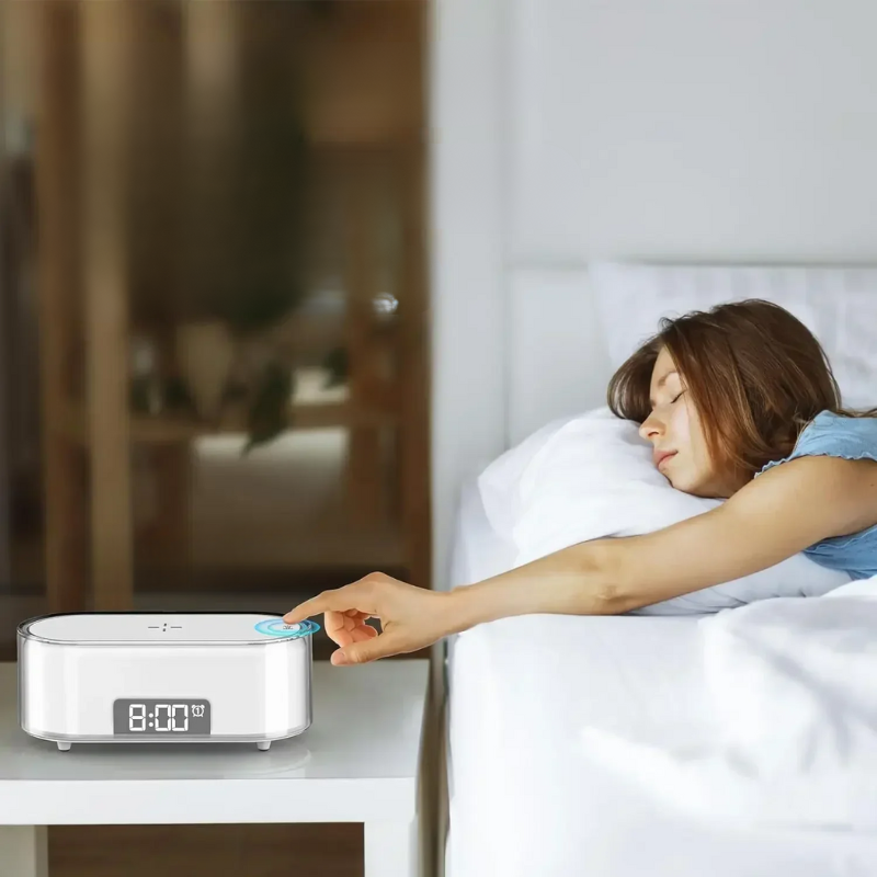 Éveil - Wireless 15W Charging Stand with LED Alarm Clock