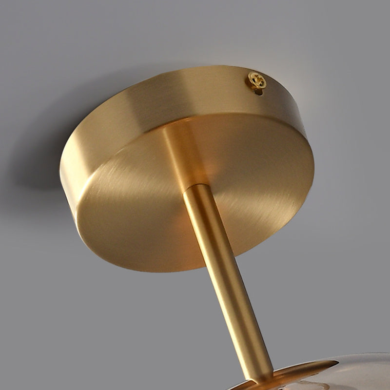 Goldenova - Round, Chic Ceiling Lamp in Black and Gold