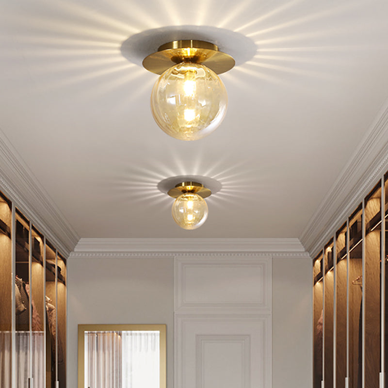 Ceiling lamp with golden glass | GoldenGlow