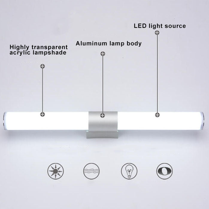 Cylindrisk LED Spejllampe | ReflectGlow