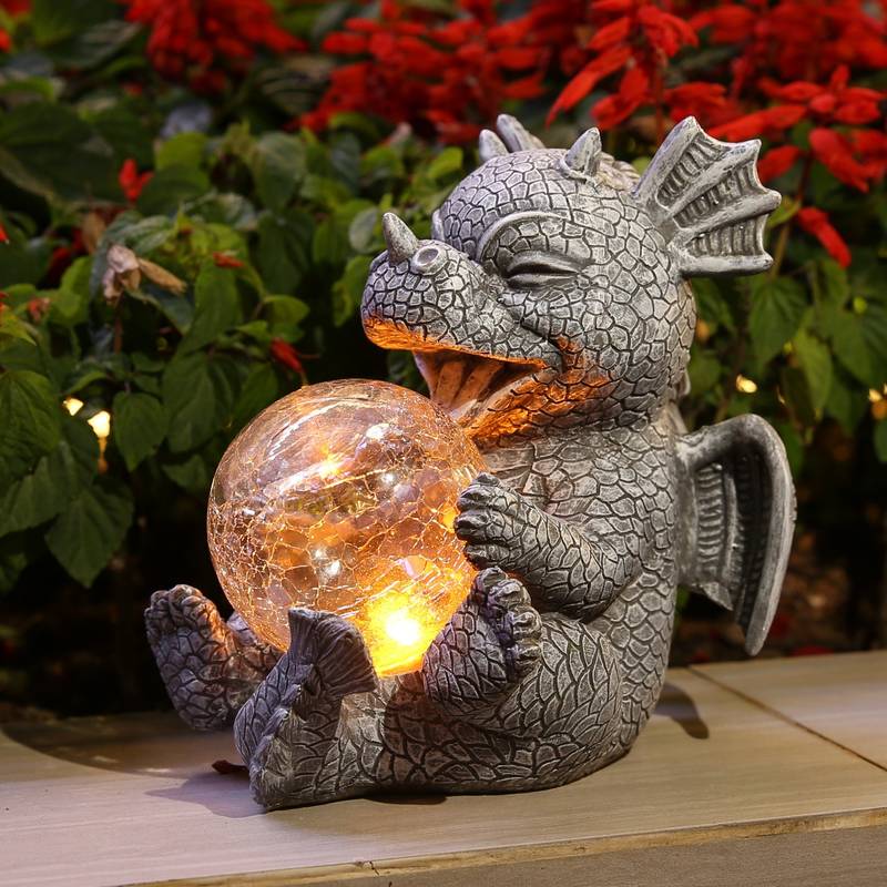 Kugle med Baby-Drage Lampe | DragonGlow