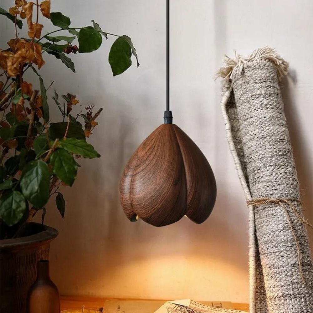 Rustic Wooden Ceiling Lamp for Inviting Charm | RusticGlow