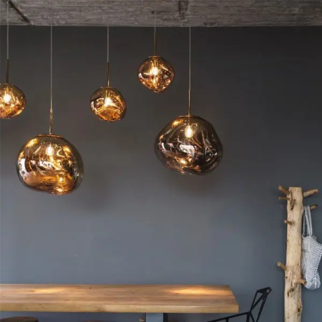 Amber Orb Hanglamp | LuxeGlow