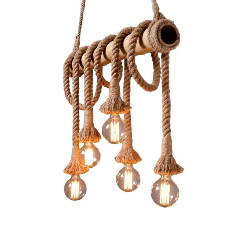 Modern Sailing Lamp with Rope | NauticalBamboo