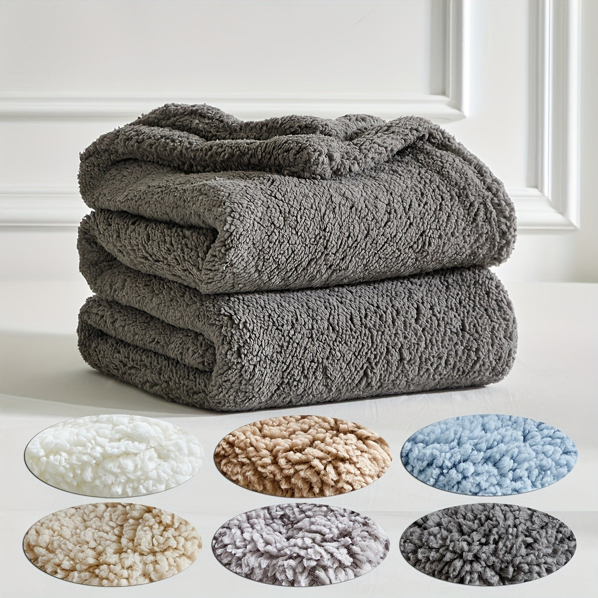 Ultra-Zachte Sherpa Fleece Deken – Warm & Knus voor Bank en Bed | CozyNest