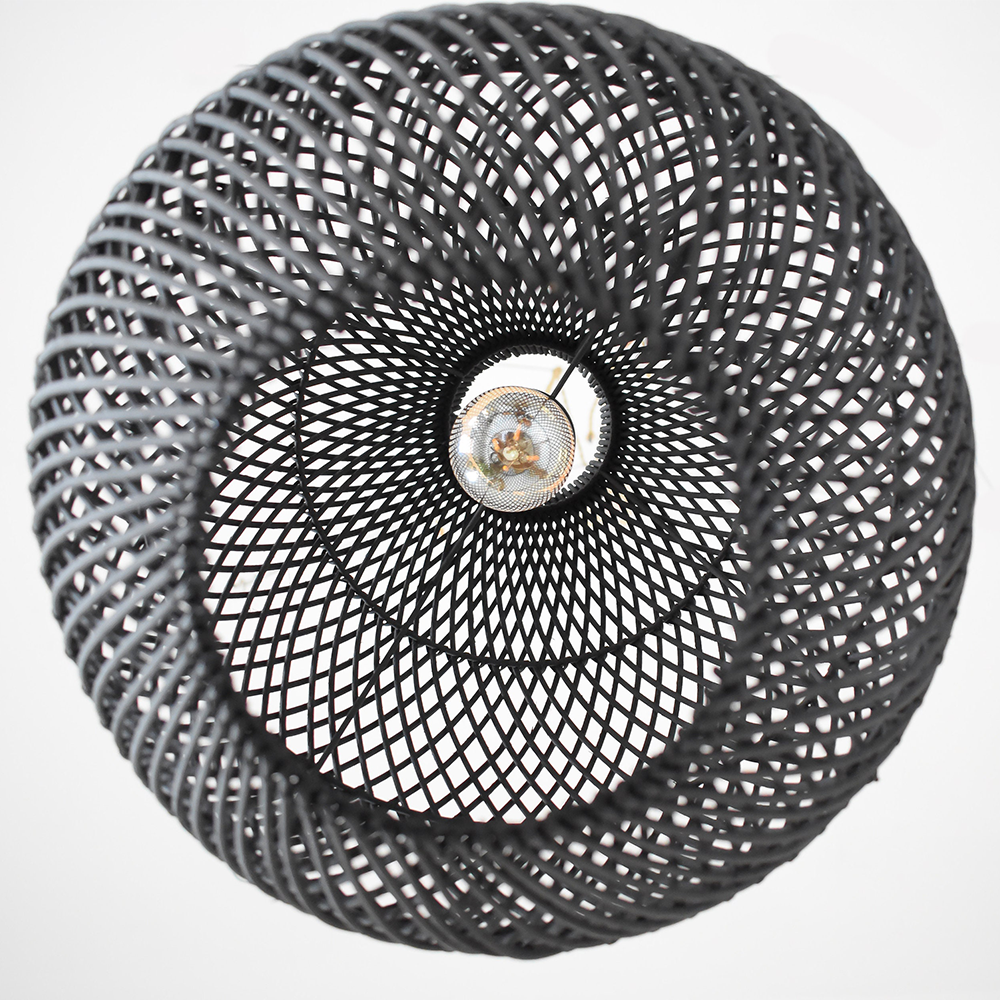 Handgefertigte Boheme Rattan Deckenlampe | RattanLuxe