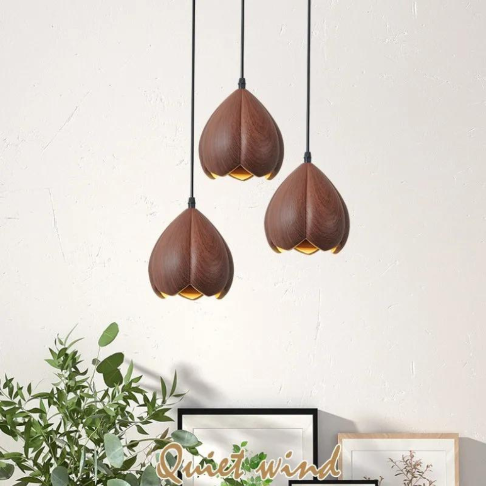 Rustic Wooden Ceiling Lamp for Inviting Charm | RusticGlow