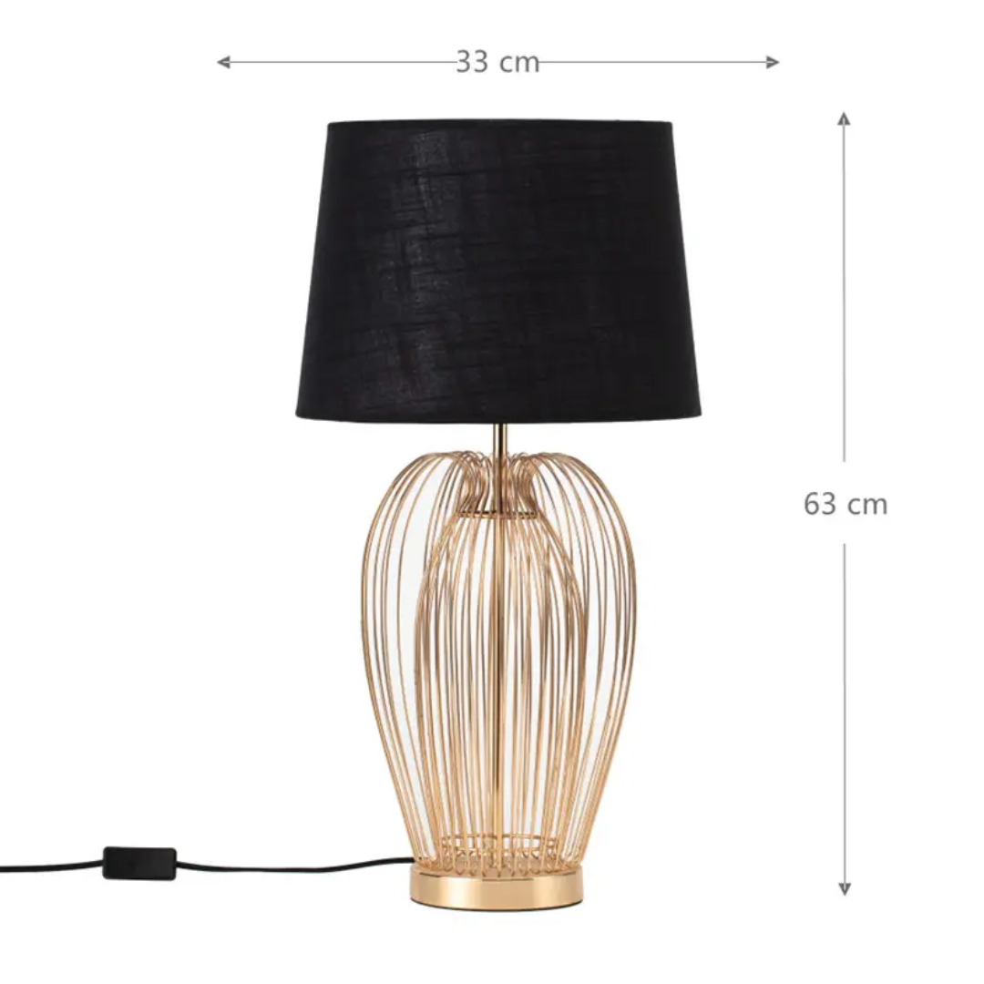 Bordlampe med Guldramme | Aurum