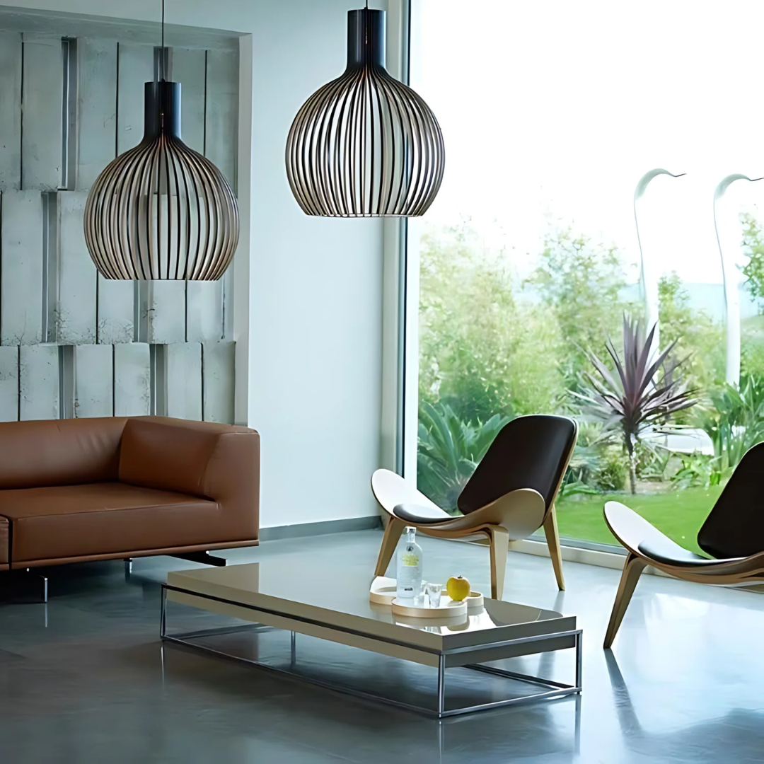 Luminara Wooden Pendant Lamp | LuxeGlow