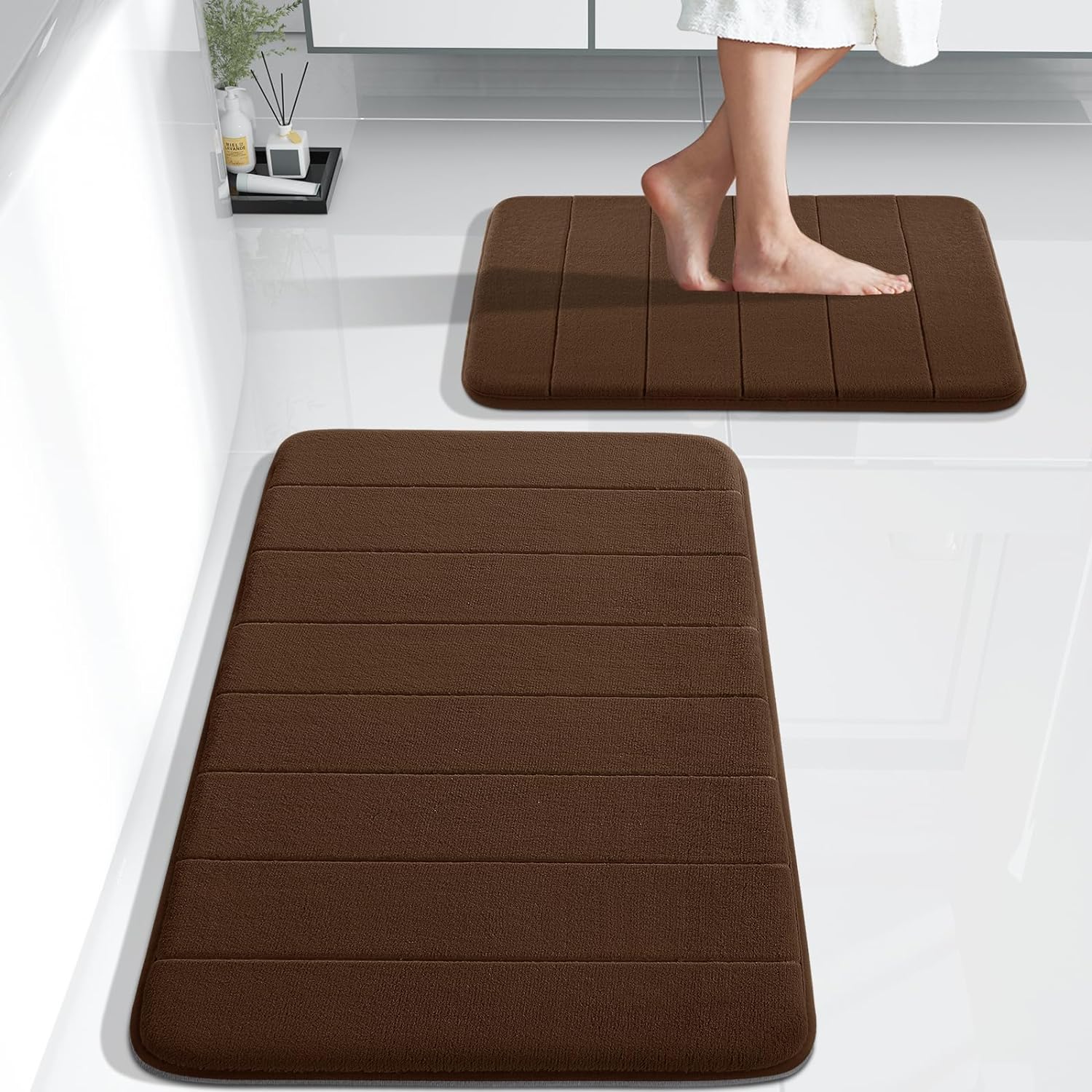 Soft & Non-Slip Bathroom Mat Set | LuxeMat