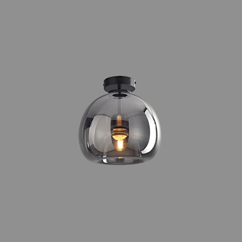 Goldenova - Round, Chic Ceiling Lamp in Black and Gold