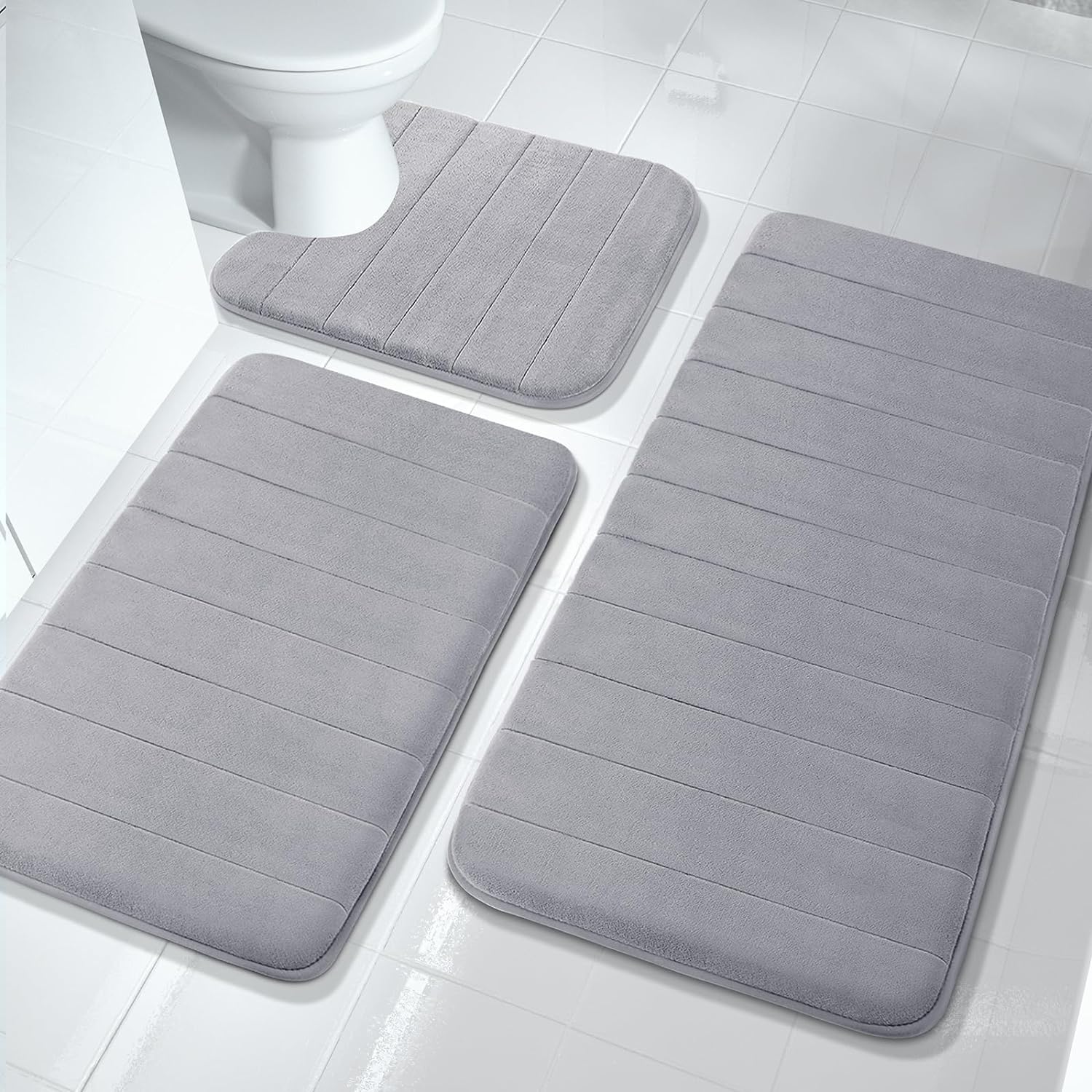 Soft & Non-Slip Bathroom Mat Set | LuxeMat