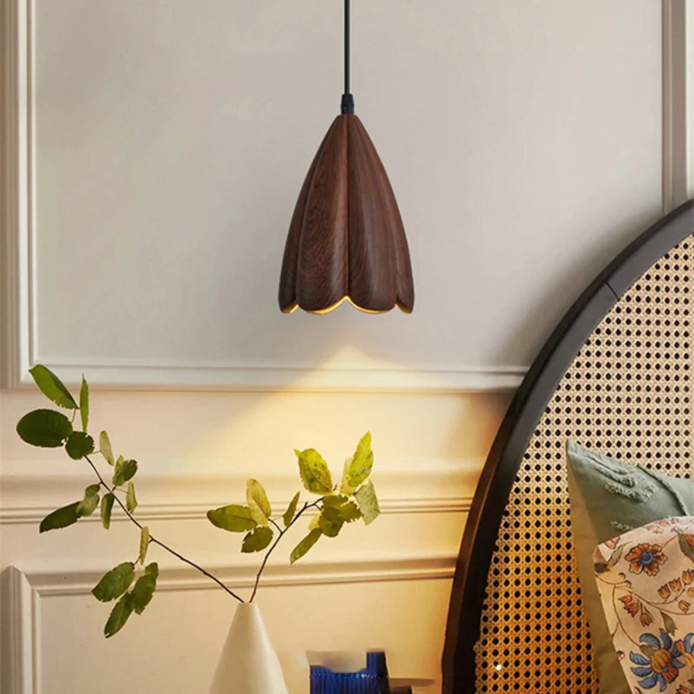 Rustic Wooden Ceiling Lamp for Inviting Charm | RusticGlow