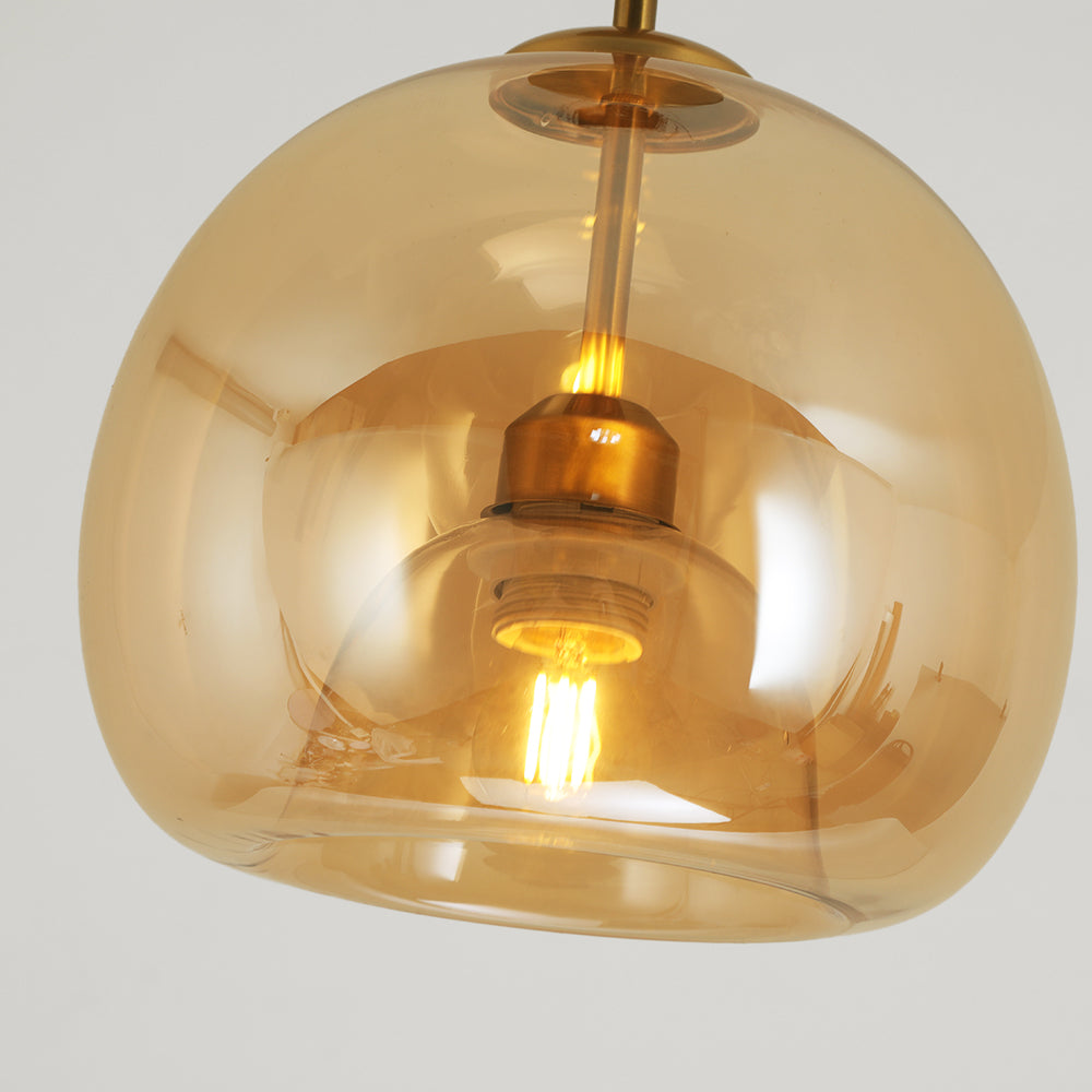 Goldenova - Round, Chic Ceiling Lamp in Black and Gold