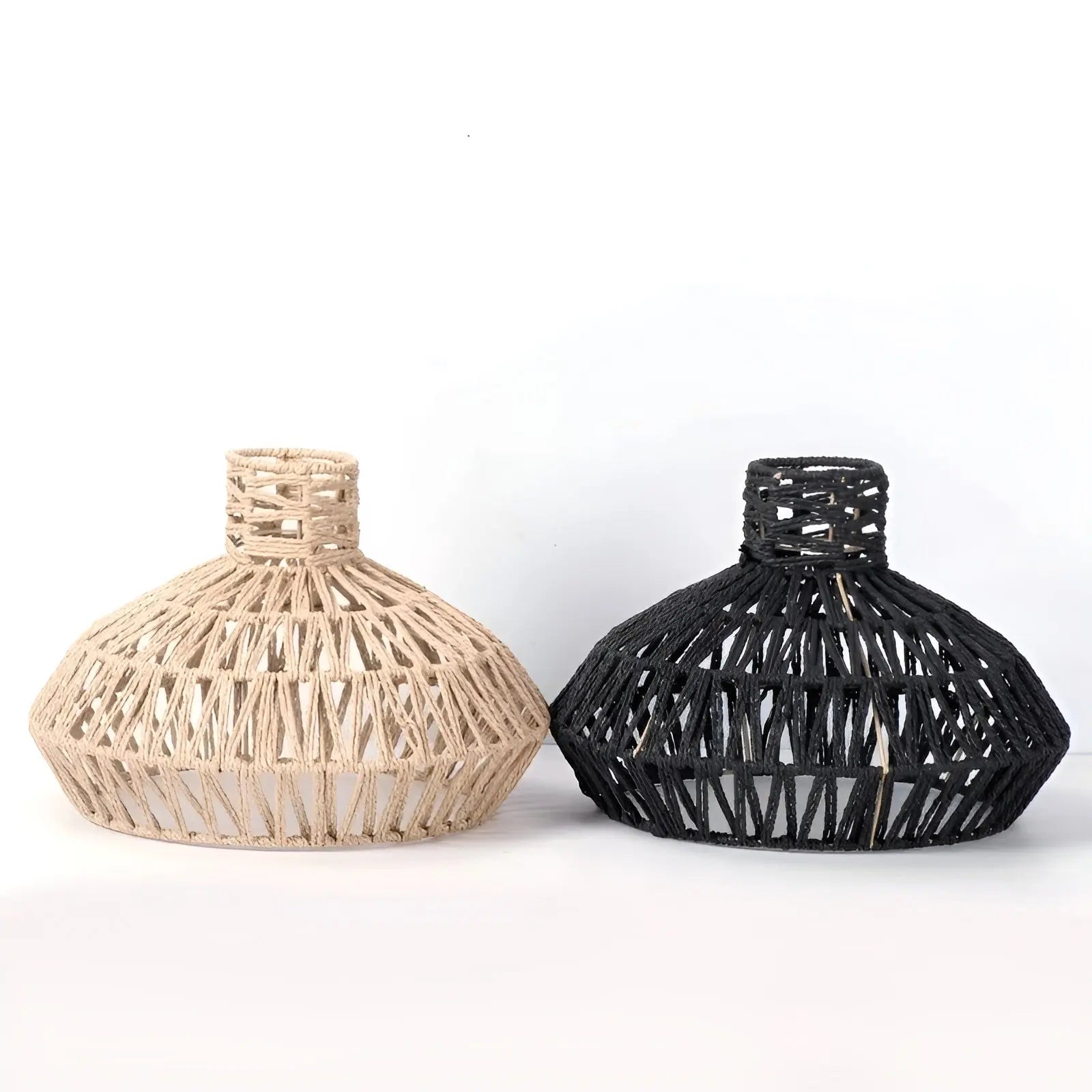 Elegant Handwoven Rattan Ceiling Lamp | NatureWeave