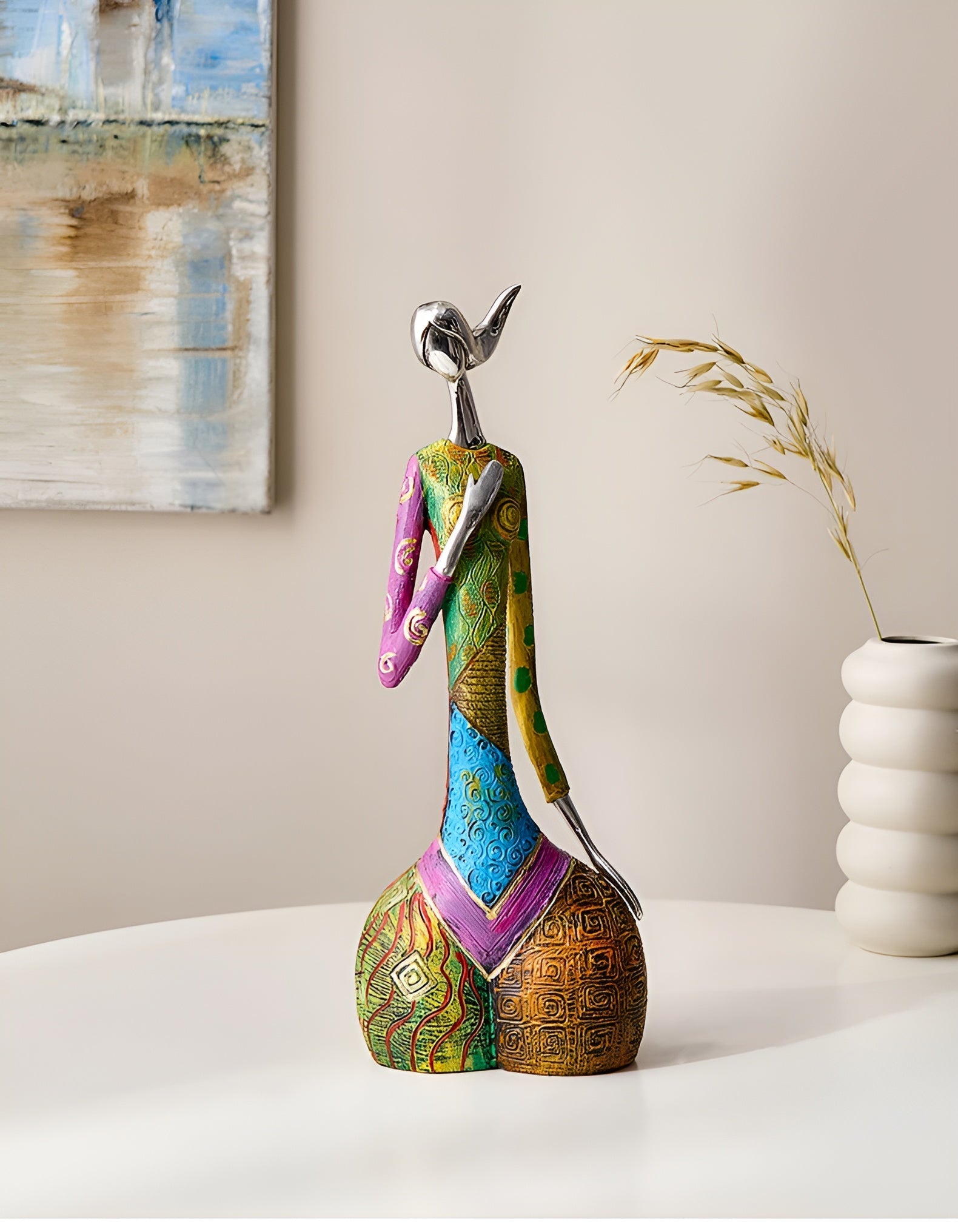 Elegant Krop Harpiksstatue | GraceForm