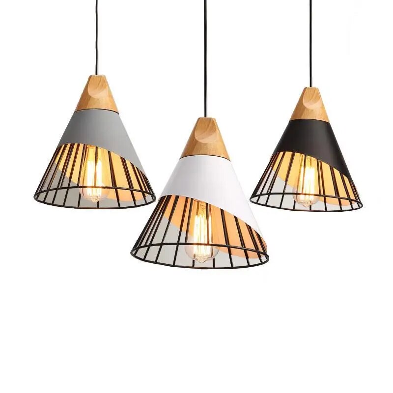 Modern Wood and Metal Hanging Lamp | UrbanWood