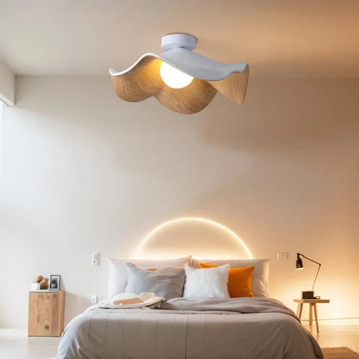 Unique ceiling lamp in natural materials | NatureLume