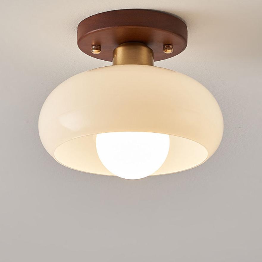 Klassisk Hvid Loftlampe i Retro Stil | RetroGlow