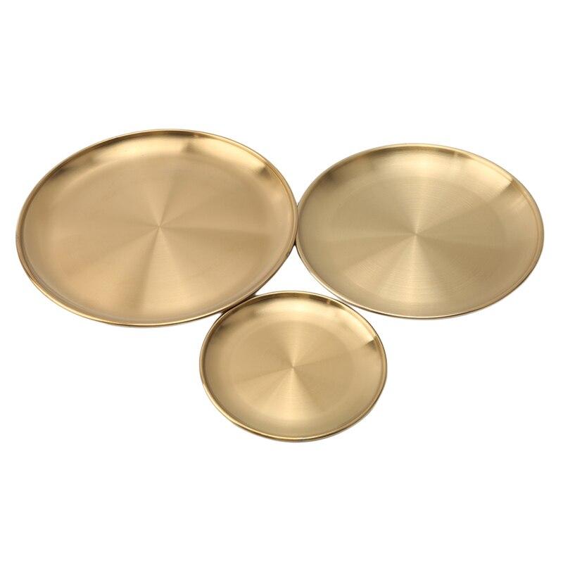 Golden Element Plate Collection - Elegant 3-piece Set | GoldEdge