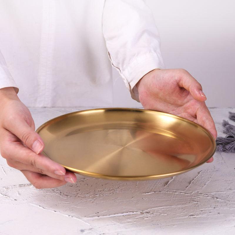 Golden Element Plate Collection - Elegant 3-piece Set | GoldEdge