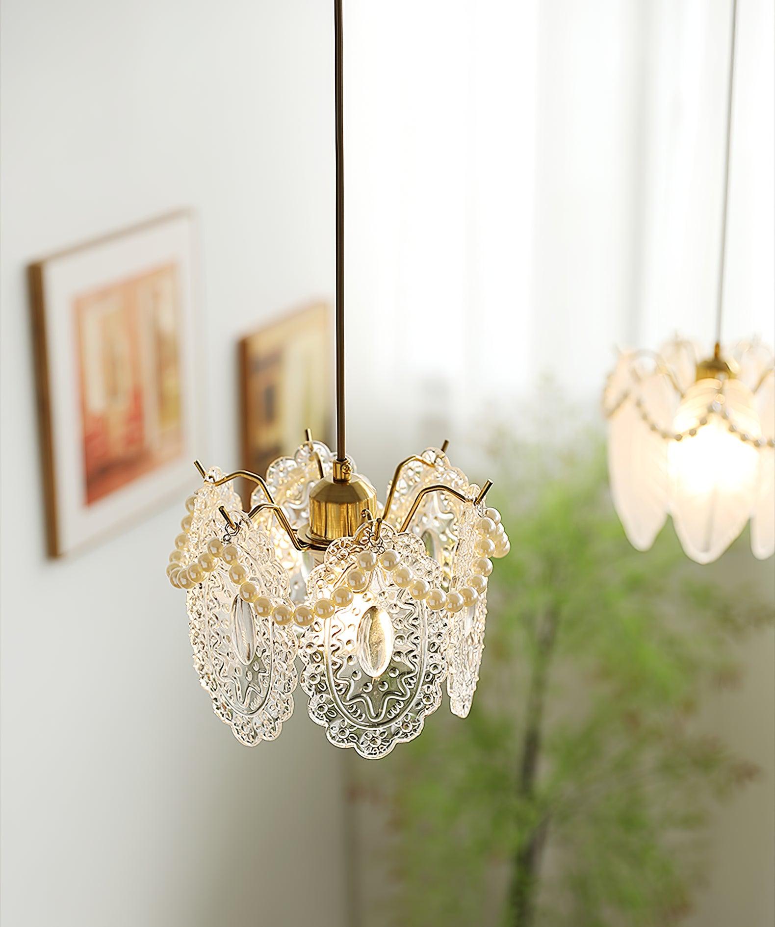 Funkelnde Kristall-Deckenlampe | Glitzerkristall