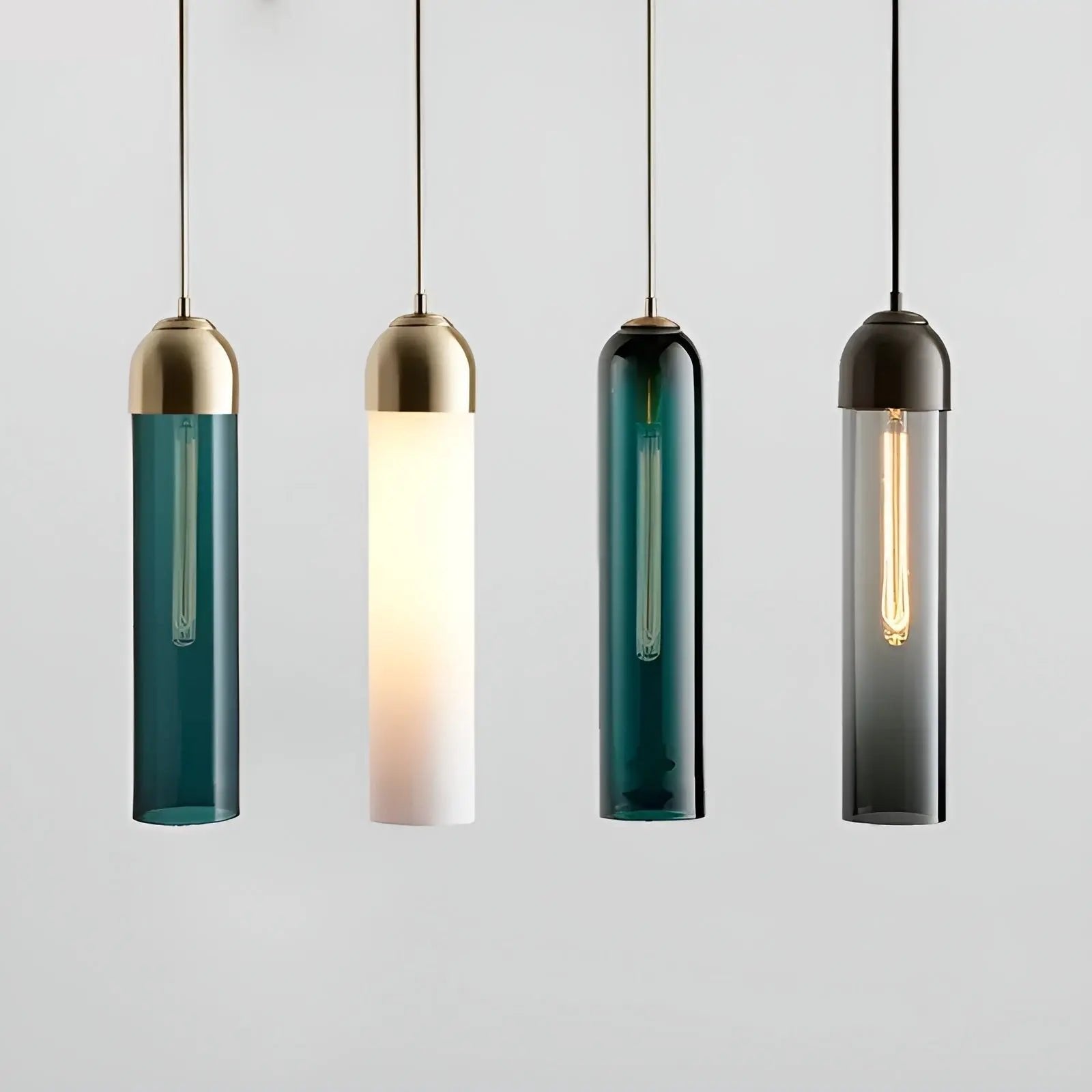 Modern LED Glass Hanging Lamp | LumiGlobe