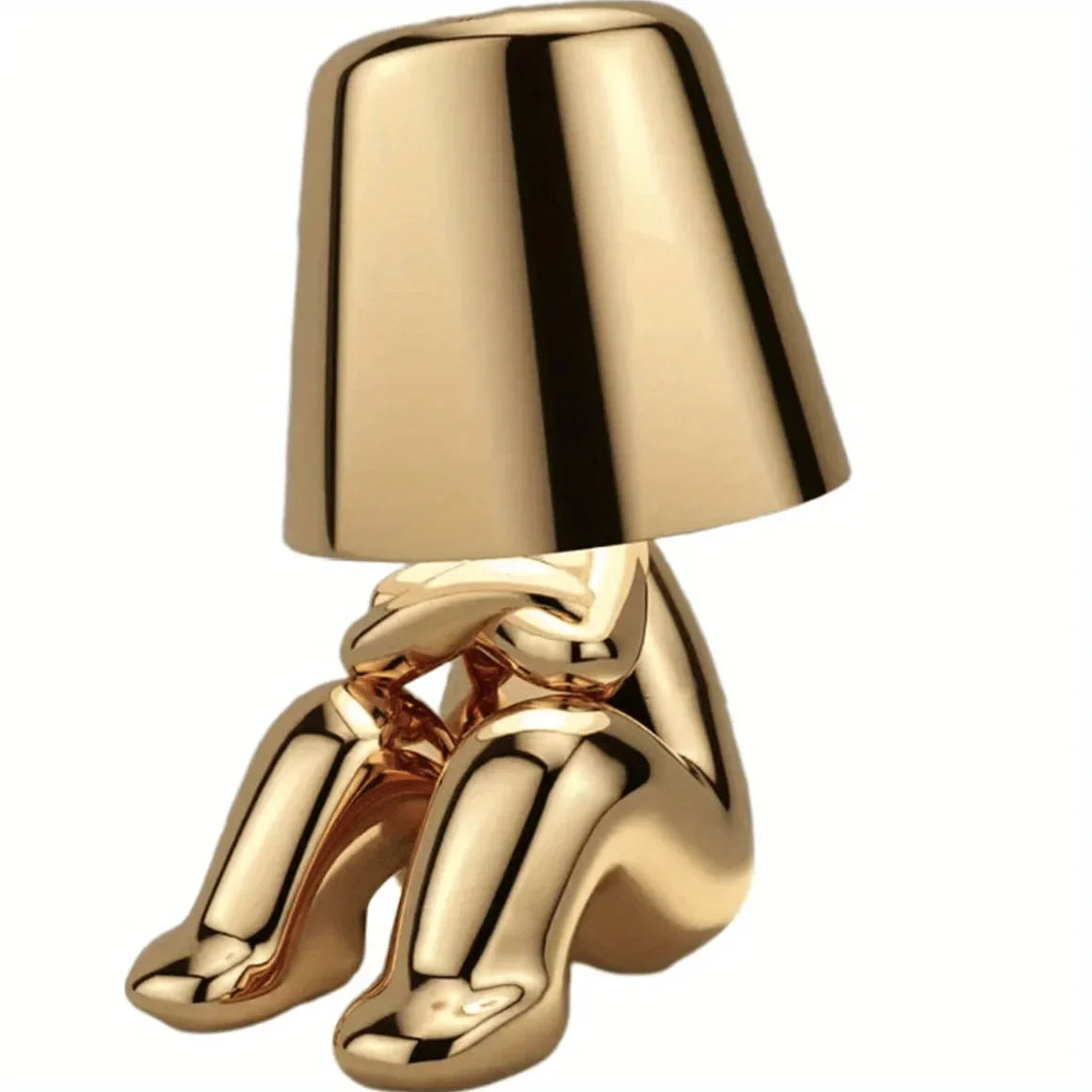 GoldenGrace - Guld Statue Bordlampe