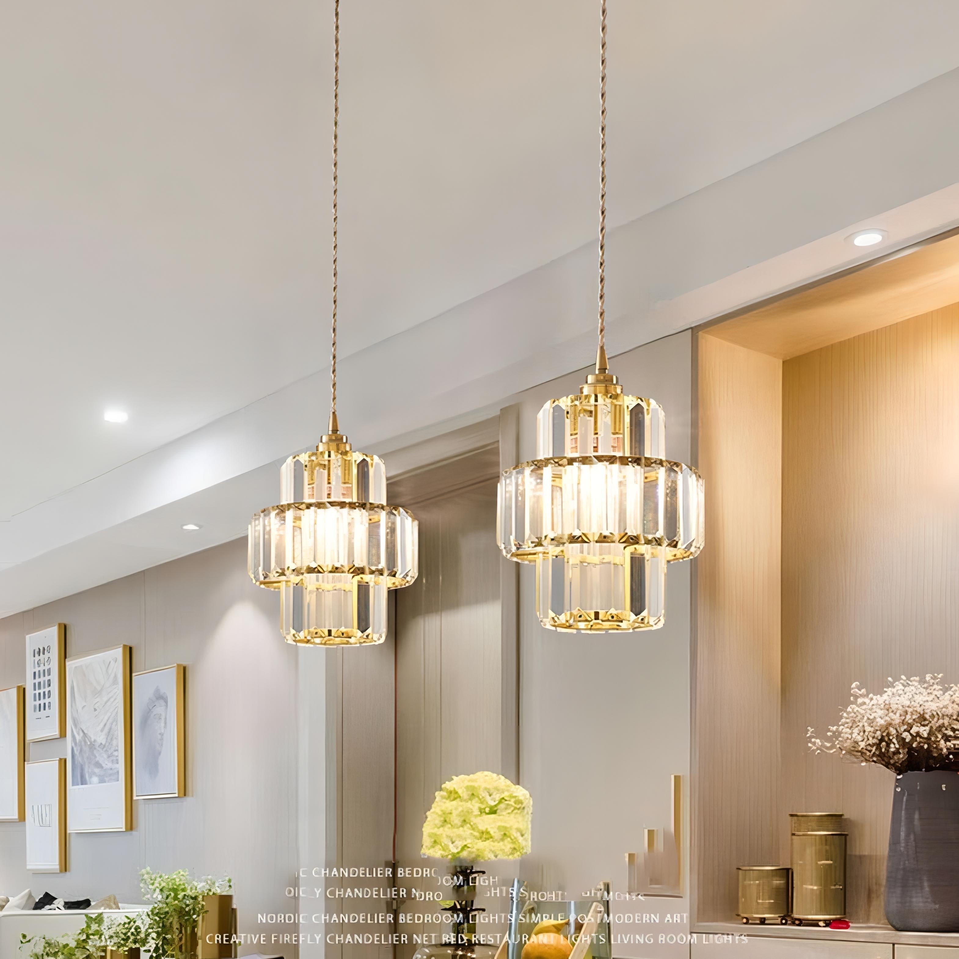 FernandoÉlégance – Ceiling lamp in Structured Crystal