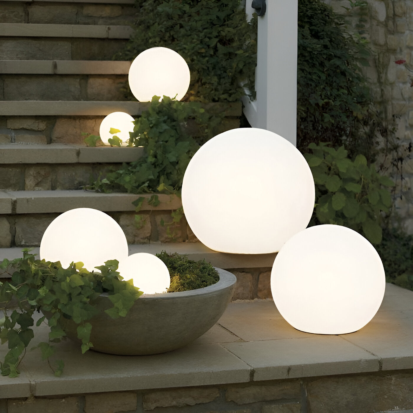 GlimmerSphere LED Outdoor Decoration – Color Changing, Waterproof Floating Bulbs | GlowOrbs