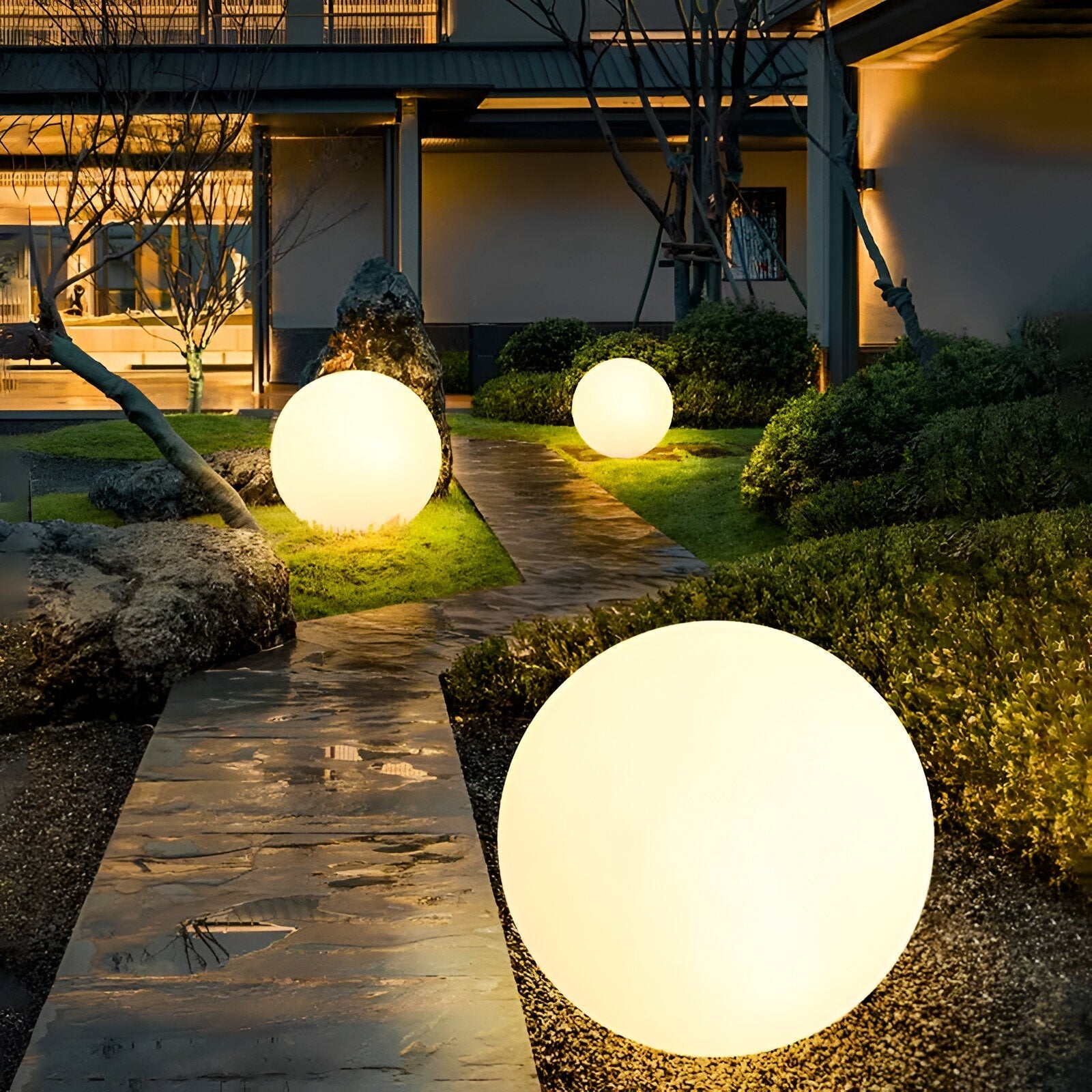 GlimmerSphere LED Outdoor Decoration – Color Changing, Waterproof Floating Bulbs | GlowOrbs